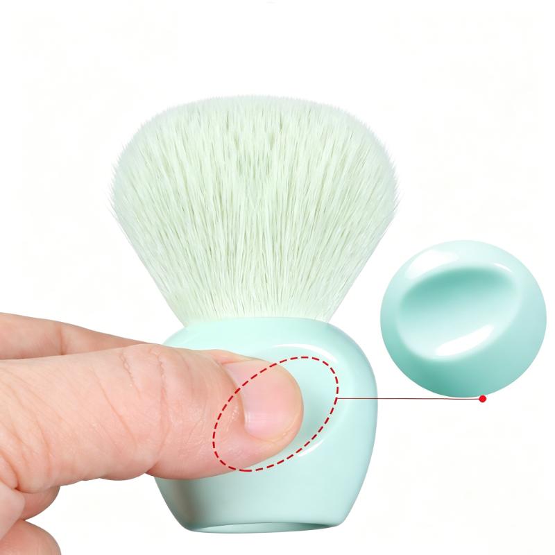 CLEAN WORLD Mini Portable Makeup Brush, Finger Storage Quick Touch-Up Brush, Nail Dust Remover, Foundation Blush Cosmetic Brush