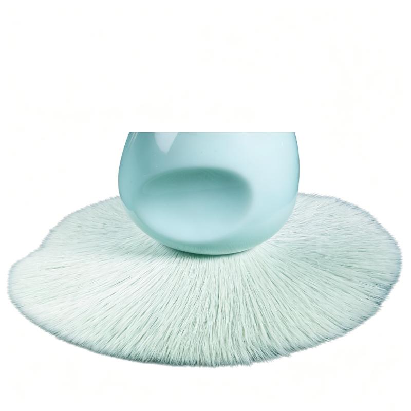 CLEAN WORLD Mini Portable Makeup Brush, Finger Storage Quick Touch-Up Brush, Nail Dust Remover, Foundation Blush Cosmetic Brush