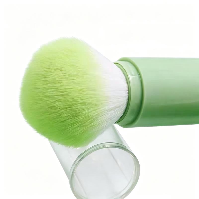 CLEAN WORLD 4-in-1 Mini Travel Makeup Brush Set, Soft Bristle Portable Brushes for Blush, Eyeshadow, Concealer & Lip