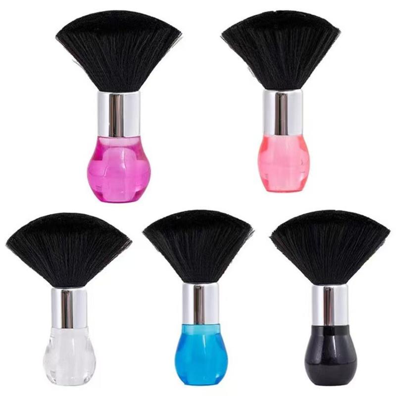 CLEAN WORLD Crystal Hair Brush, Soft Fiber Barber Neck Duster Brush, Hair Cleaning Sweep Brush for Salon & Home Use