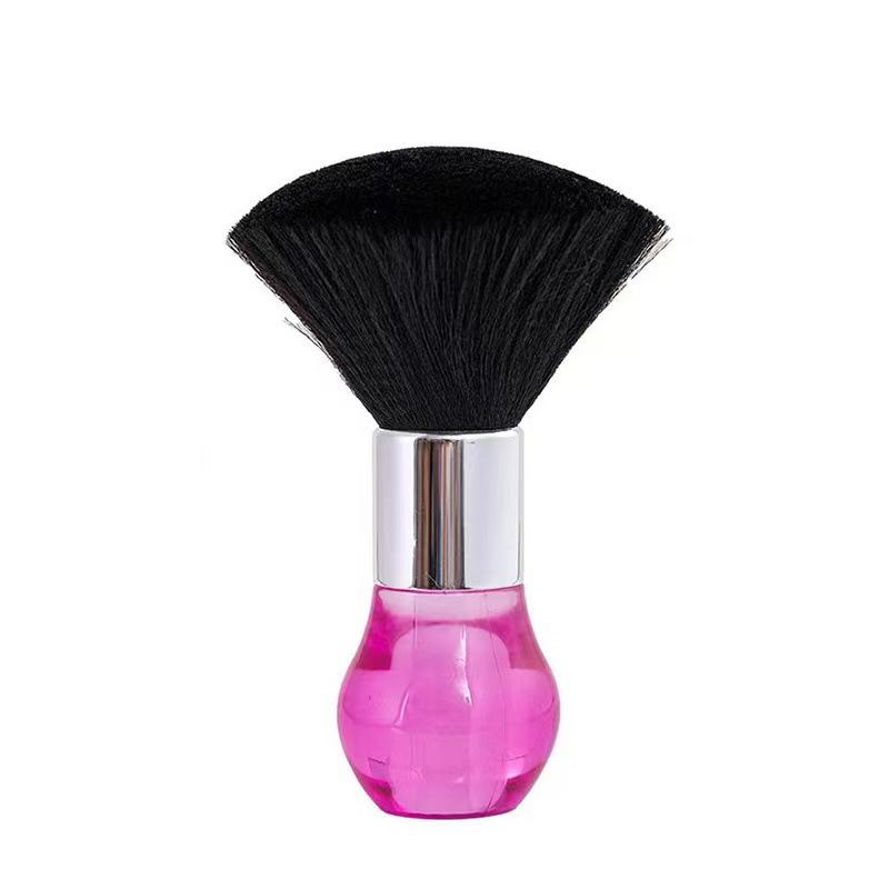 CLEAN WORLD Crystal Hair Brush, Soft Fiber Barber Neck Duster Brush, Hair Cleaning Sweep Brush for Salon & Home Use