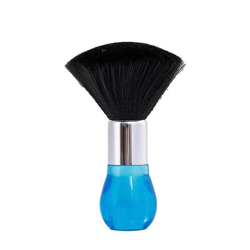 CLEAN WORLD Crystal Hair Brush, Soft Fiber Barber Neck Duster Brush, Hair Cleaning Sweep Brush for Salon & Home Use