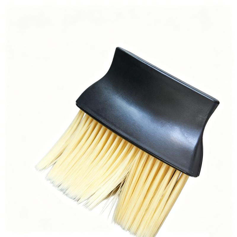 CLEAN WORLD 2-in-1 Dual-Use Brush, Car Air Vent Detailing Brush and Barber Hair Sweeping Brush, Soft Bristles for Auto & Salon