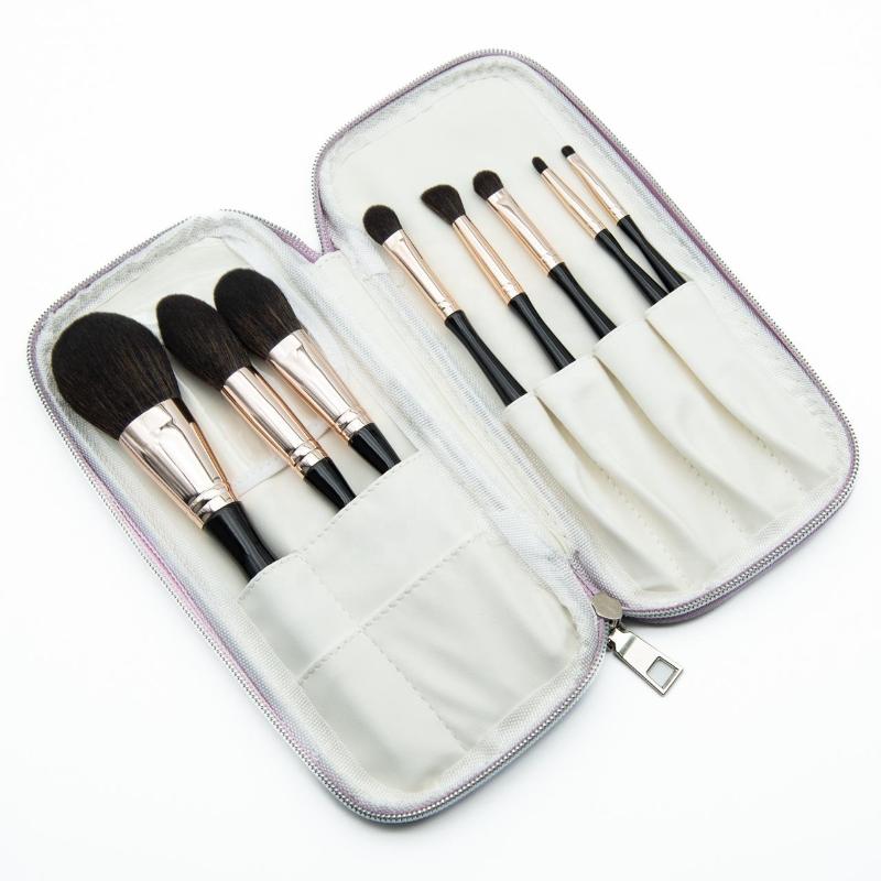 CLEAN WORLD Hot Sale 8 Pcs Eye Detail Makeup Brush Set with Soft Bristle, Contour & Loose Powder Beauty Tools