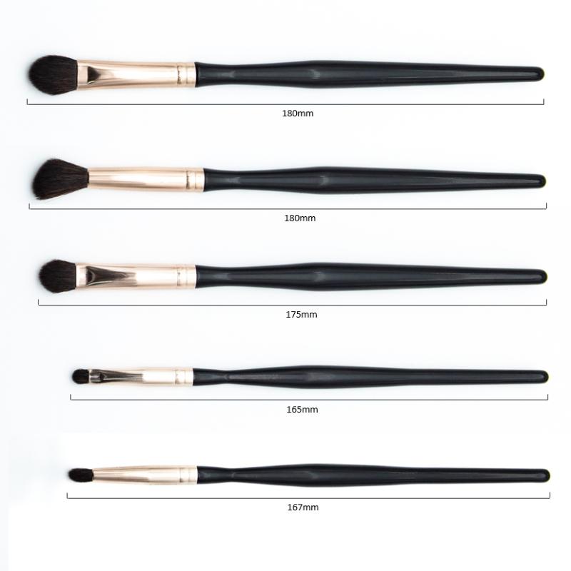 CLEAN WORLD Hot Sale 8 Pcs Eye Detail Makeup Brush Set with Soft Bristle, Contour & Loose Powder Beauty Tools