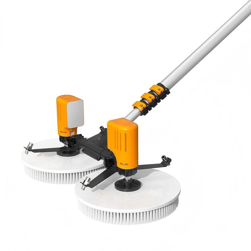 CLEAN WORLD Industrial Solar Panel Brush Solar Panels Cleaner Machine Robot Double Head Solar Panel Cleaning Brush