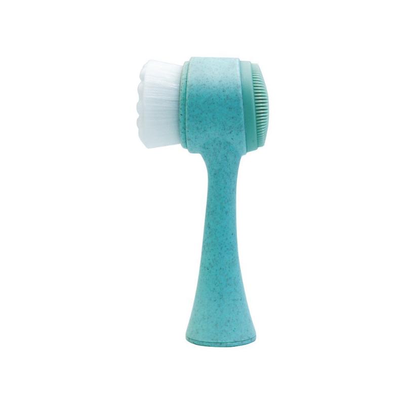 CLEAN WORLD Silicone Facial Cleansing Brush, Dual-Sided Soft Face Brush for Deep Pore Cleansing, Blackhead Removal & Skin Massage