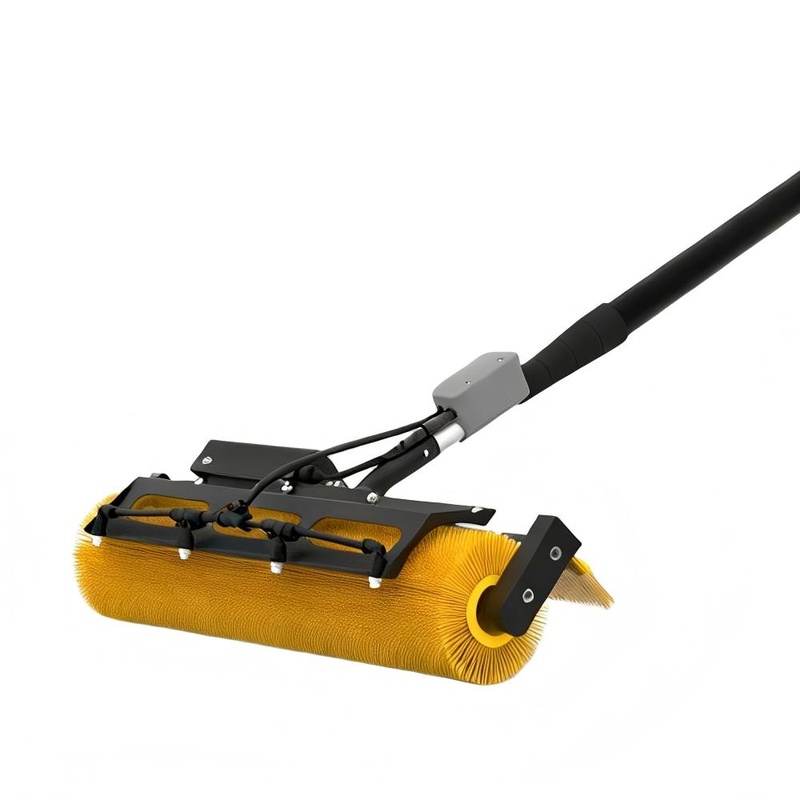 CLEAN WORLD Industrial Solar Panel Brush Topenergy Solar Panel Rotating Brush Solar Cleaning Machine Window Cleaning Kit Reusable Tools Panel Cleaning Toolset