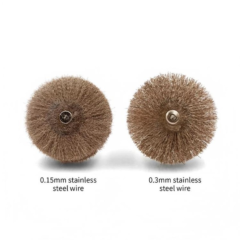 CLEAN WORLD Industrial Deburring Brush T-Shape Brass Wire Wheel Brush with 1/4\" Shank for Drill Customized OEM Metal Surface Cleaning Deburring Rust Removal Polishing