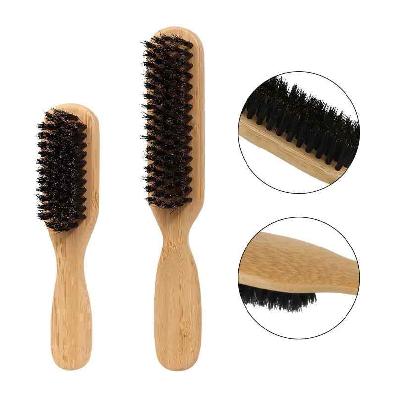 CLEAN WORLD Beard Brush, Pointed Tail Hair Comb, Men's Beard Styling Grooming Brush for Barbershop Hair Oil Styling