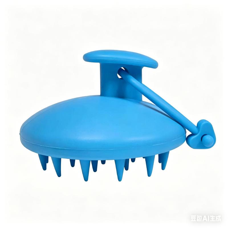 CLEAN WORLD Silicone Shampoo Brush, Soft Scalp Massager Brush for Hair Washing & Exfoliating