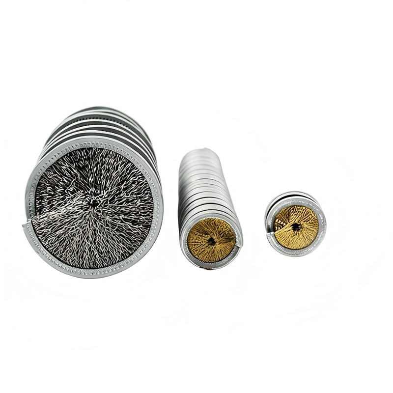 CLEAN WORLD Industrial Deburring Brush Manufacturer Wholesale Multi-size Polishing Brush with Copper-plated and Steel Wire Spring Design for Deburring and Rust Removal