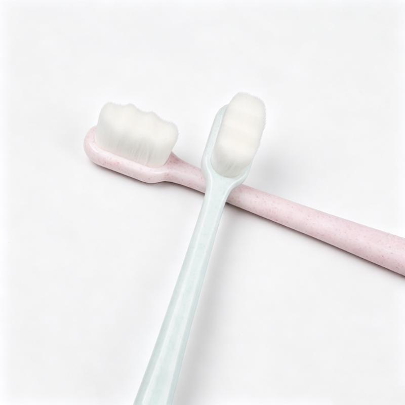 CLEAN WORLD Ultra Soft Microfiber Toothbrush, Manual Extra Soft Bristle Toothbrush for Sensitive Gums