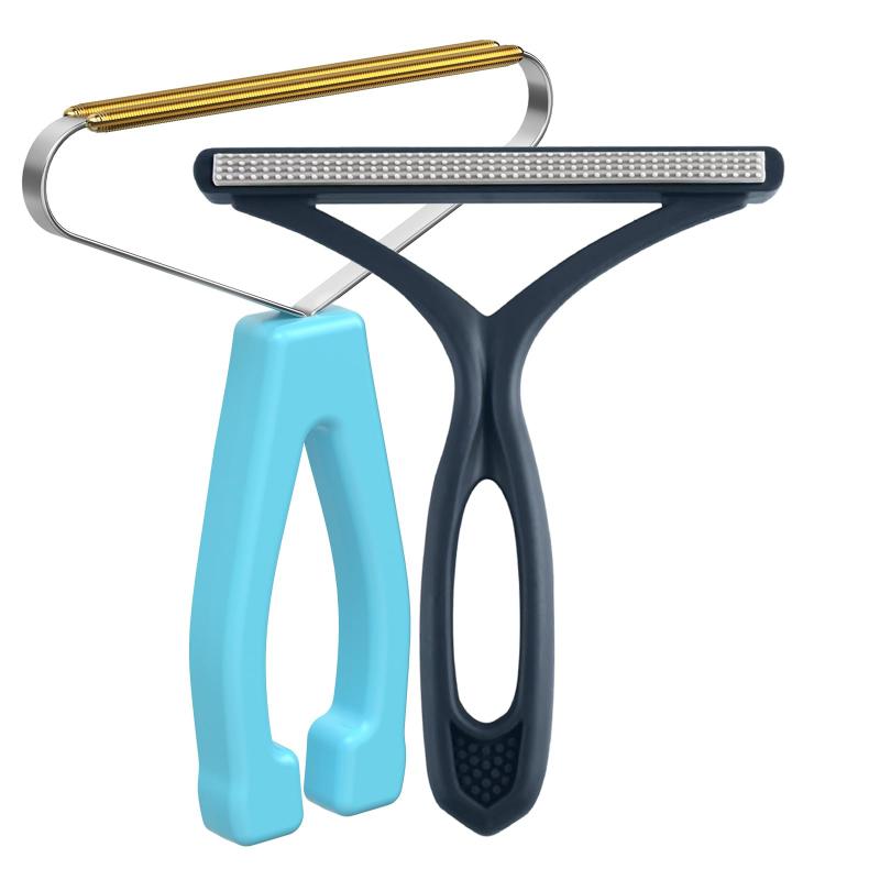 CLEAN WORLD Portable Pet Hair Remover & Lint Roller - Reusable Carpet Rake for Clothes, Furniture & Bedding