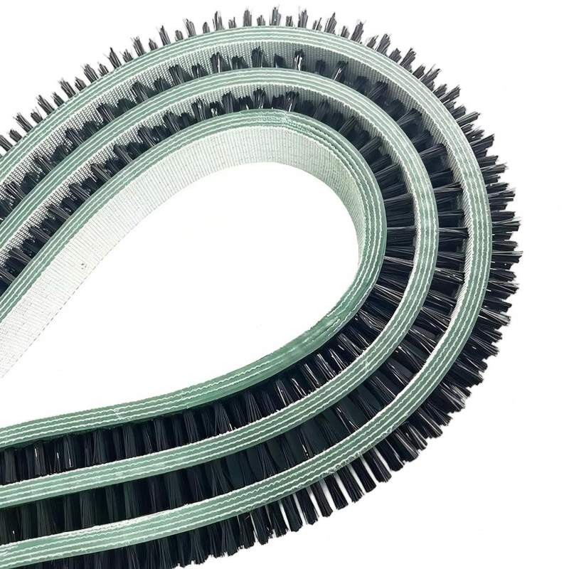 CLEAN WORLD Industrial Conveyor Belt Brush Nylon Bristle Conveyor Belt Cleaning Brush Black Color Industrial Grade DIY Support Customizable OEM Support
