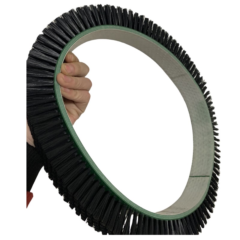 CLEAN WORLD Industrial Conveyor Belt Brush Nylon/PP/PET 1-5 Inch Flexible Flat Bristle Conveyor Belt Cleaning Brushes Industrial Standard Drive Pulleys Timing Transmission