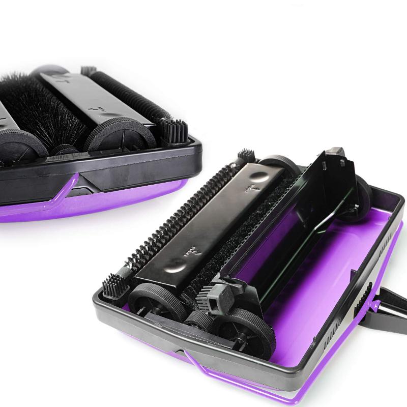 CLEAN WORLD Non-Electric Carpet Sweeper - Multi-Surface Pet Hair & Lint Remover for Home, Office, Hardwood & Low-Pile Carpets