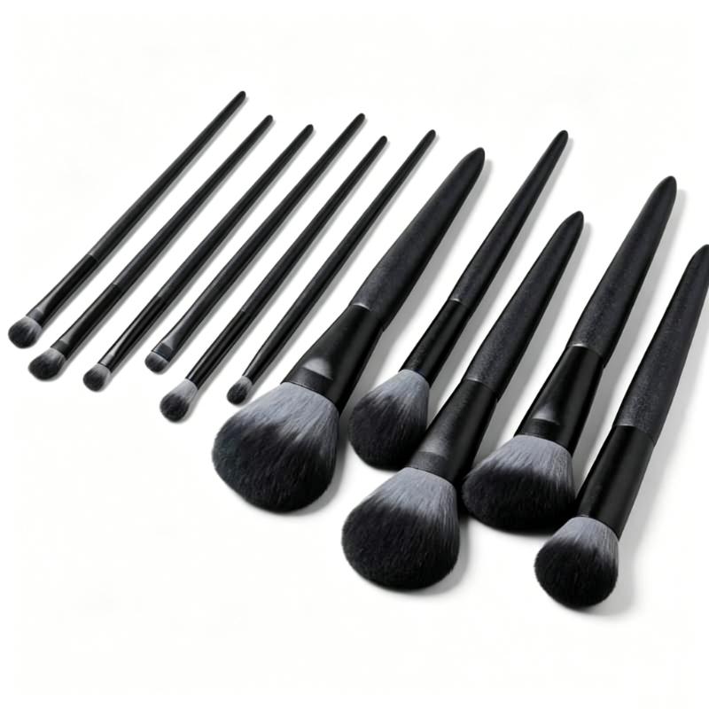 CLEAN WORLD 11Pcs Professional Makeup Brush Set Premium Synthetic Foundation Powder Concealers Eye Shadows Blending Face Brushes Kit