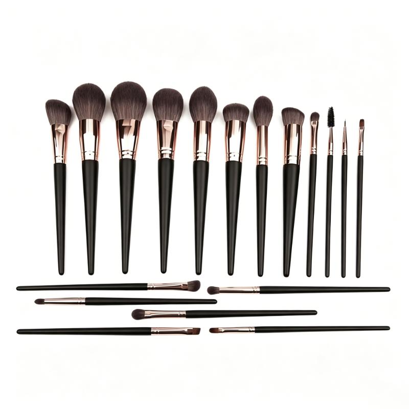 CLEAN WORLD Professional 18-Piece Synthetic Makeup Brushes for Face & Eye, Full Kit