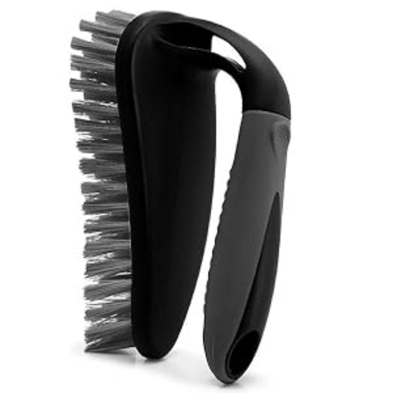 CLEAN WORLD Bathroom bathtub brush, Scrub Brush Set of 3pcs - Shower Scrubber with Ergonomic Handle and Durable Bristles, Grout Cleaner Brush, Multi-Purpose Scrub Brushes for Bathroom and Bathtub