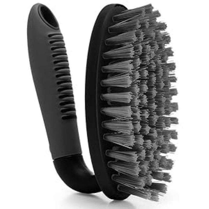 CLEAN WORLD Bathroom bathtub brush, Scrub Brush Set of 3pcs - Shower Scrubber with Ergonomic Handle and Durable Bristles, Grout Cleaner Brush, Multi-Purpose Scrub Brushes for Bathroom and Bathtub