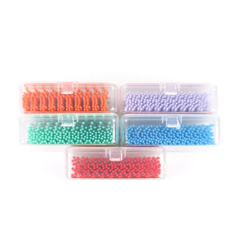 CLEAN WORLD 200PCS Silicone Interdental Brush, Soft Dental Floss Toothpick for Teeth Cleaning & Massage