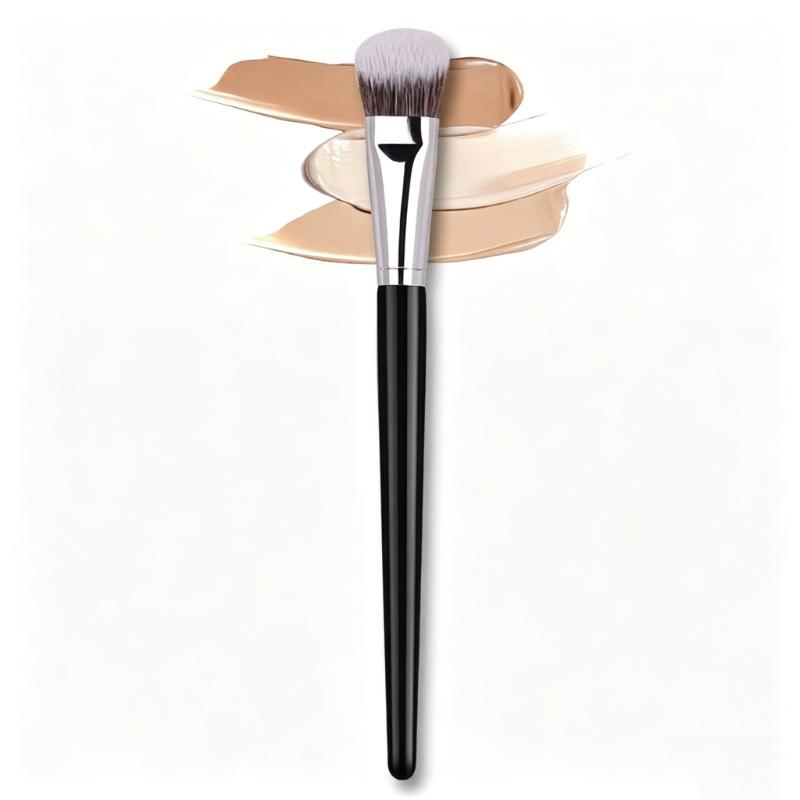 CLEAN WORLD Sloped Foundation Makeup Brush, Angled Top Contour Brush for Liquid Cream Powder Blending, Premium Face Makeup Tool for Flawless Base Makeup