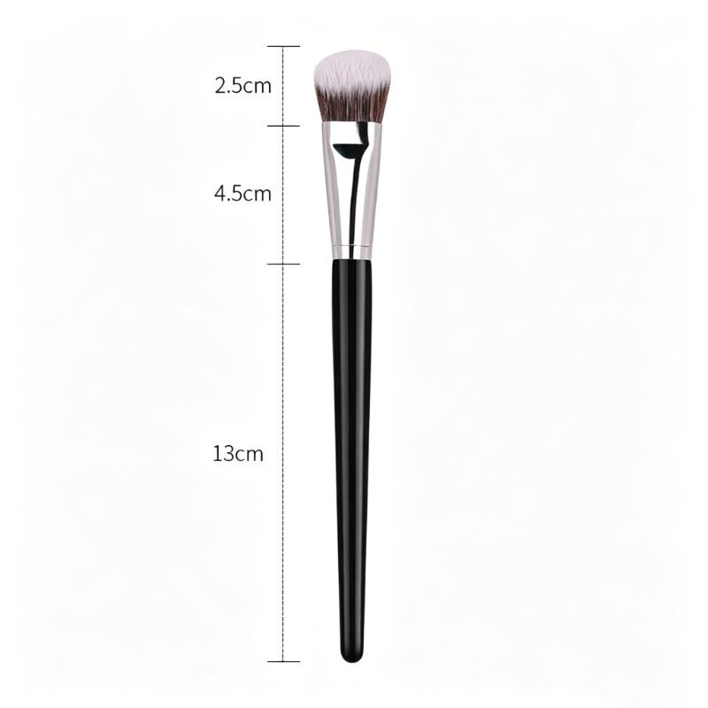 CLEAN WORLD Sloped Foundation Makeup Brush, Angled Top Contour Brush for Liquid Cream Powder Blending, Premium Face Makeup Tool for Flawless Base Makeup