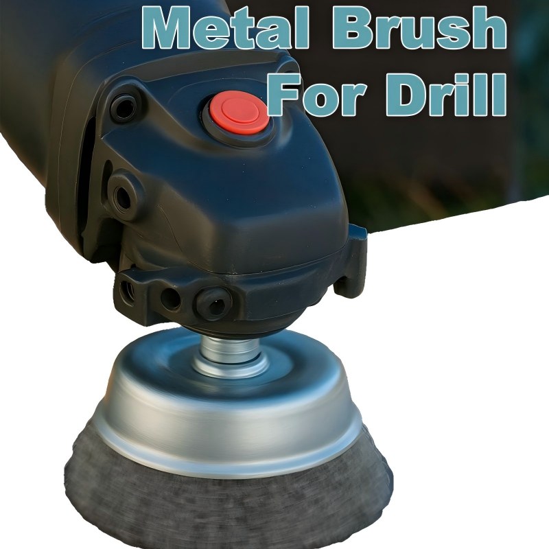 CLEAN WORLD Industrial Drill Brush 10 Pcs Wire Brush for Drill, Coarse Carbon Steel Crimping Wire Wheel Brush, 1/4 Inch Hex Shank, Cup Brush Drill Bit for Cleaning Rust, Stripping and Abrasive