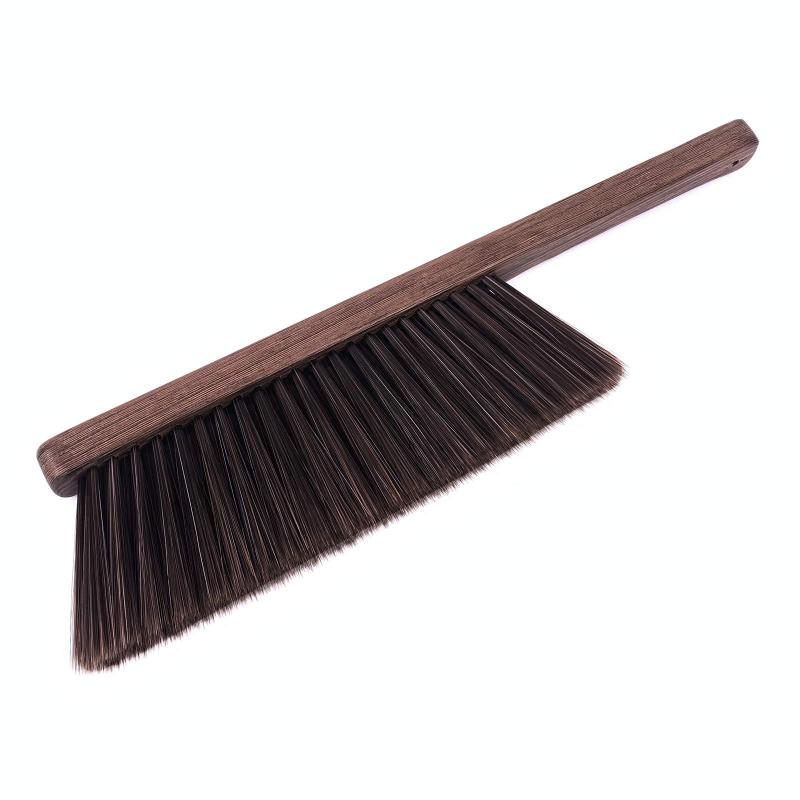CLEAN WORLD Wooden Hand Broom Brush, Soft Bristle Dust Cleaning Brush for Car Interior, Sofa, Bed, Furniture, Upholstery, and Home Use