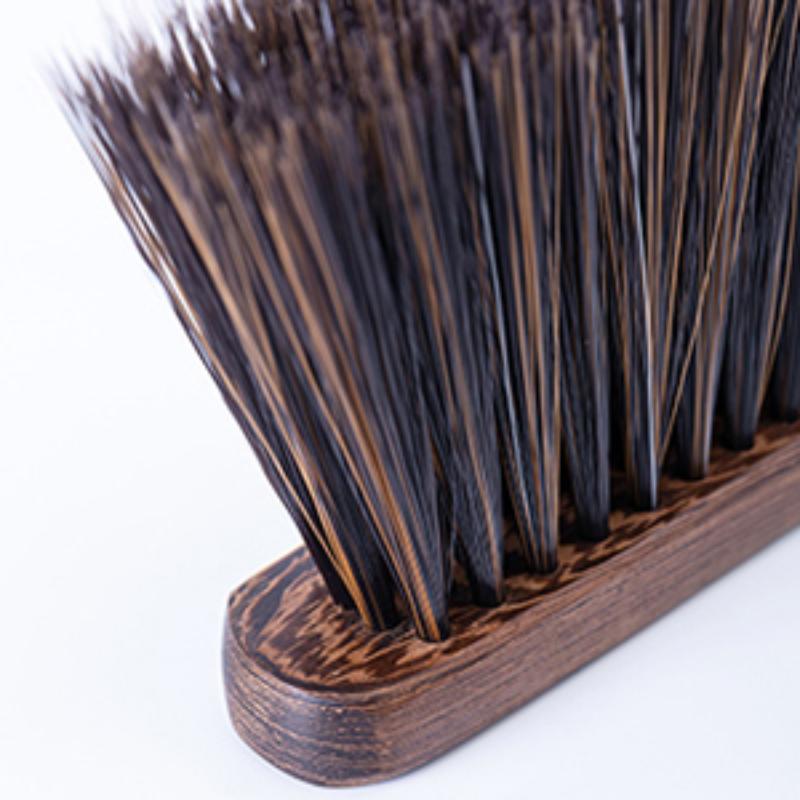 CLEAN WORLD Wooden Hand Broom Brush, Soft Bristle Dust Cleaning Brush for Car Interior, Sofa, Bed, Furniture, Upholstery, and Home Use