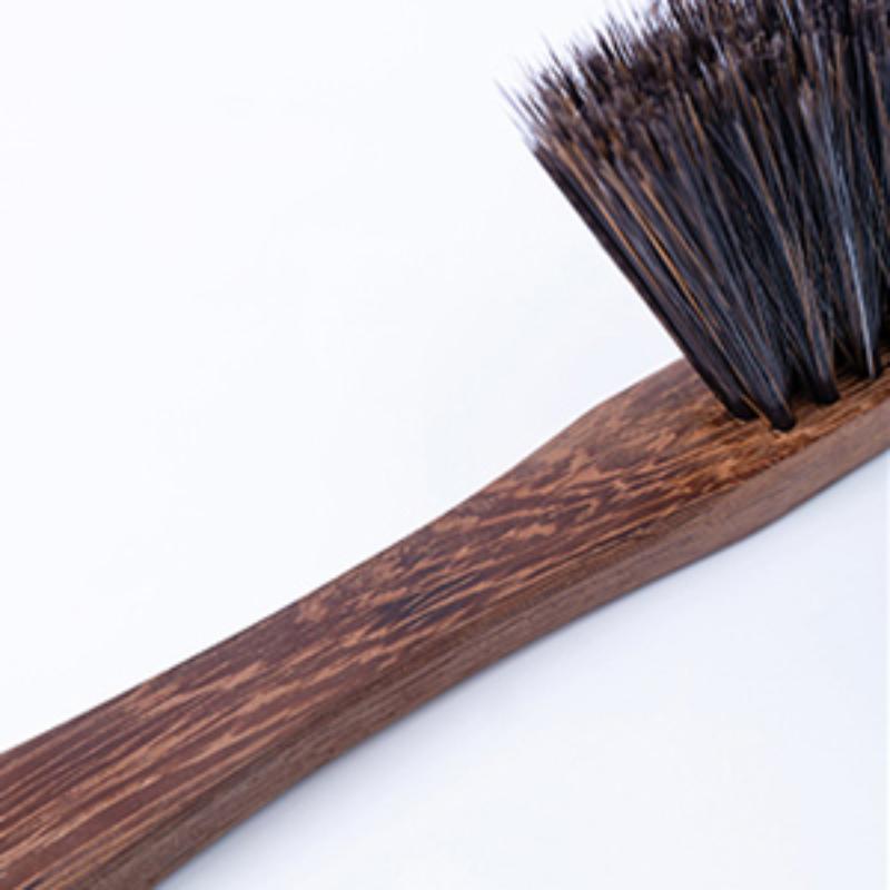 CLEAN WORLD Wooden Hand Broom Brush, Soft Bristle Dust Cleaning Brush for Car Interior, Sofa, Bed, Furniture, Upholstery, and Home Use