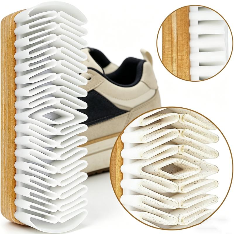 CLEAN WORLD Suede Shoe Cleaner Kit, 3PCS Suede & Nubuck Cleaning Brush Set with Suede Eraser, for Shoes, Boots, Sneakers, Bags and Jackets