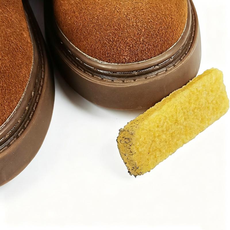 CLEAN WORLD Suede Shoe Cleaner Kit, 3PCS Suede & Nubuck Cleaning Brush Set with Suede Eraser, for Shoes, Boots, Sneakers, Bags and Jackets