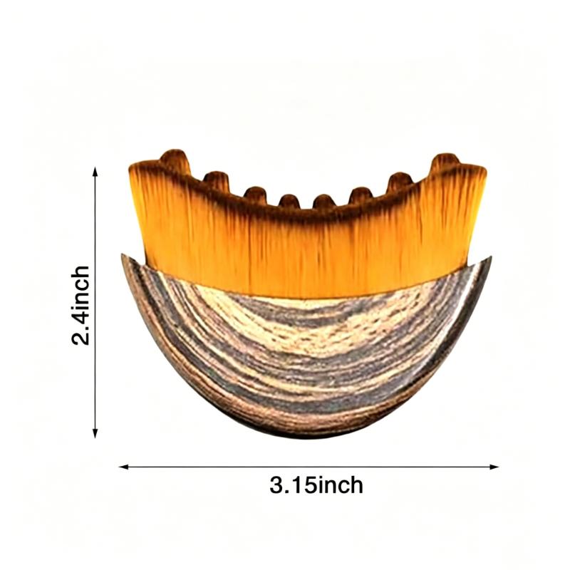 CLEAN WORLD Natural Wooden Facial Contour Brush, Multi-Purpose Lymphatic Brush for Face, Jaw, Neck and Body, Improve Circulation & Reduce Puffiness