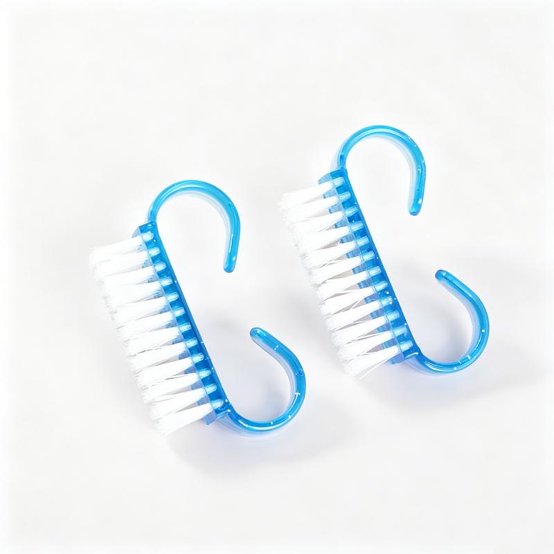 CLEAN WORLD Mini Nail Brush,Colorful Plastic Nail Cleaning Brushes with Handle, Soft Bristle Fingernail Scrub Brush for Nails, Toes, and Home Use