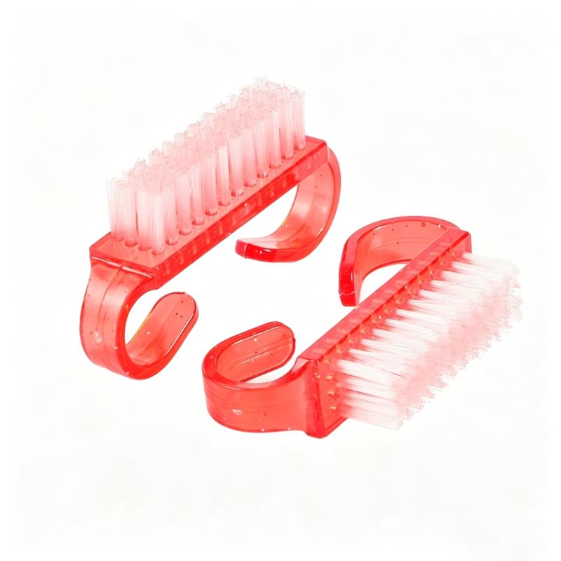 CLEAN WORLD Mini Nail Brush,Colorful Plastic Nail Cleaning Brushes with Handle, Soft Bristle Fingernail Scrub Brush for Nails, Toes, and Home Use