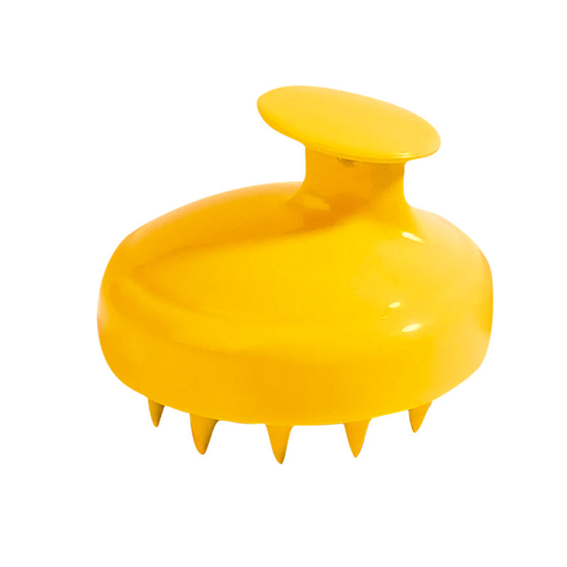 CLEAN WORLD Scalp Massager Shampoo Brush, Soft Silicone Bristles Hair Scrubber for Dandruff Removal, Wet & Dry Use, Eco-Friendly Wheat Straw Handle