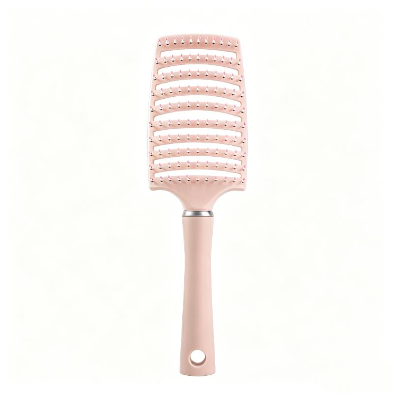 CLEAN WORLD Professional Vented Hair Brush - Curved Design, Anti-Static Detangling Brush for All Hair Types, Water & Mold Resistant