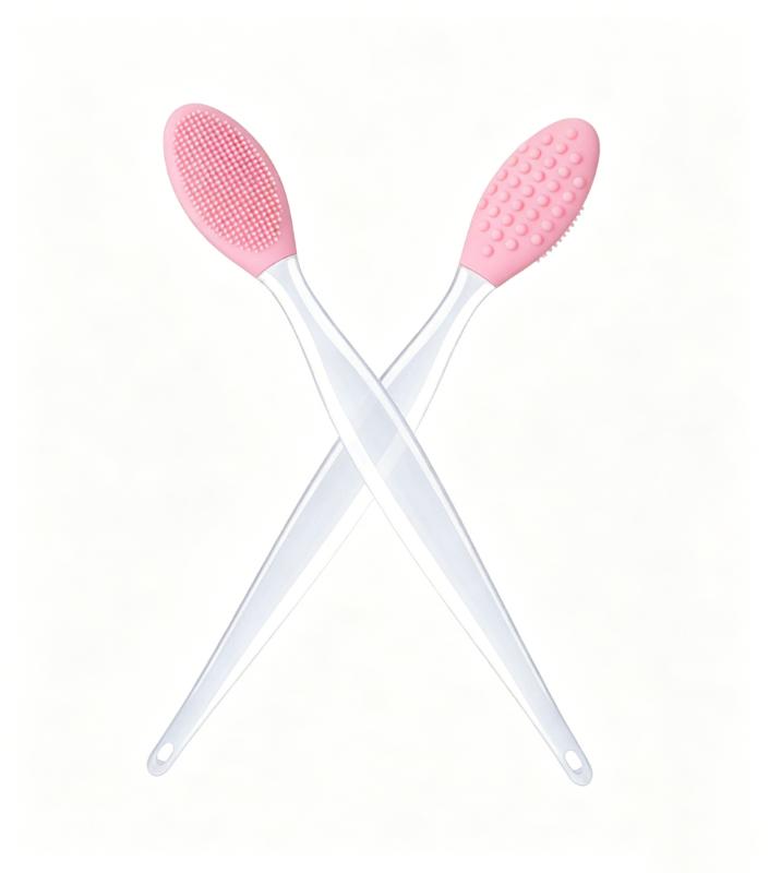 CLEAN WORLD Silicone Face Cleansing Brush, 3-in-1 Facial Exfoliating Tool for Blackhead, Lip & Nose Deep Cleaning