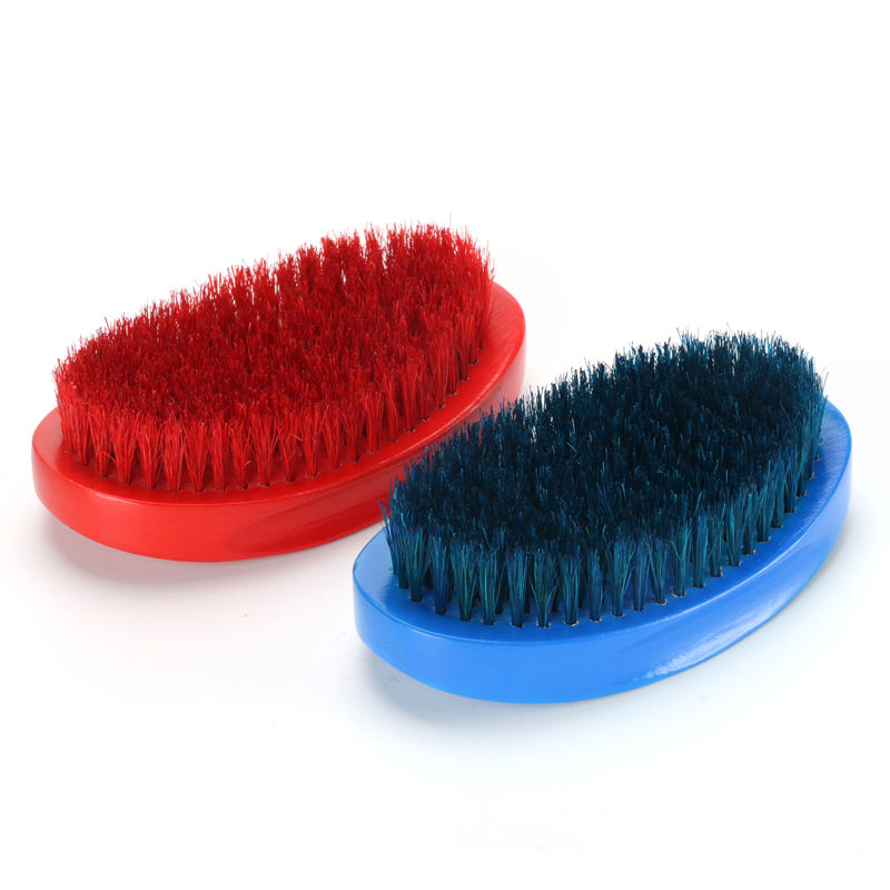 CLEAN WORLD Premium Boar Bristle Wave & Beard Brush | Curved 360 Waves Styling Brush for Men’s Hair & Beard Care