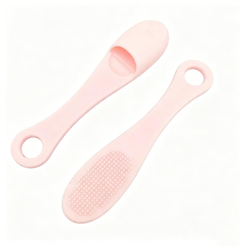 CLEAN WORLD Silicone Facial Cleansing Brush, 2-in-1 Soft Face Scrubber for Deep Pore Cleansing, Exfoliating & Blackhead Removal