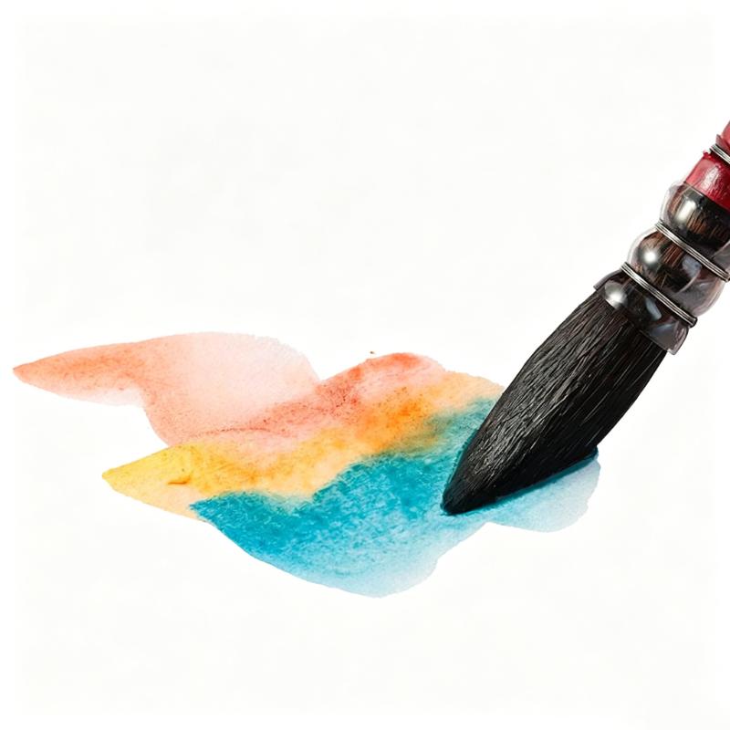 CLEAN WORLD Professional Watercolor Paint Brushes, Round Squirrel Hair Artist Brushes for Watercolor, Gouache, Acrylic & Illustration Painting