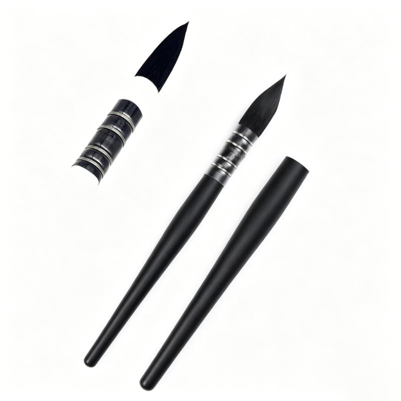 CLEAN WORLD Professional Watercolor Paint Brushes, Round Squirrel Hair Artist Brushes for Watercolor, Gouache, Acrylic & Illustration Painting