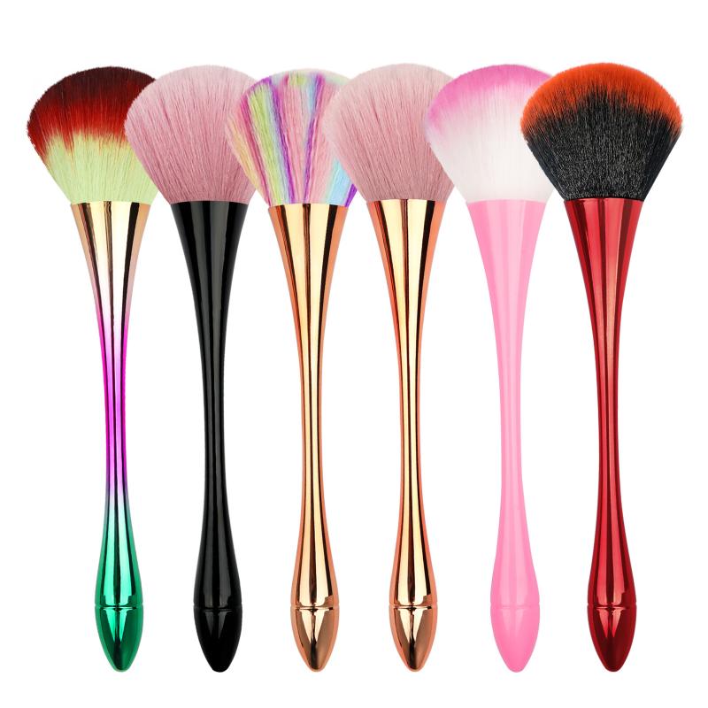 CLEAN WORLD Large Powder Makeup Brush, Soft Fluffy Blush Brush, Ergonomic Long Handle Foundation Brush