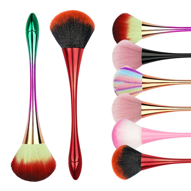 CLEAN WORLD Large Powder Makeup Brush, Soft Fluffy Blush Brush, Ergonomic Long Handle Foundation Brush