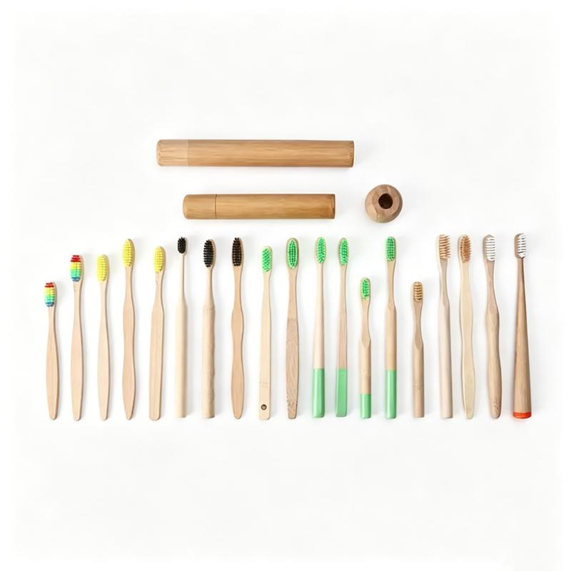 CLEAN WORLD Natural Bamboo Toothbrush | Soft Bristles, Biodegradable, Eco-Friendly Oral Care