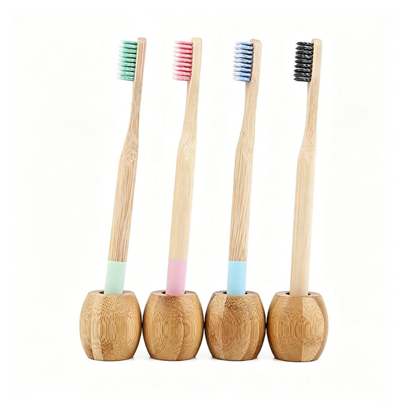 CLEAN WORLD Natural Bamboo Toothbrush | Soft Bristles, Biodegradable, Eco-Friendly Oral Care