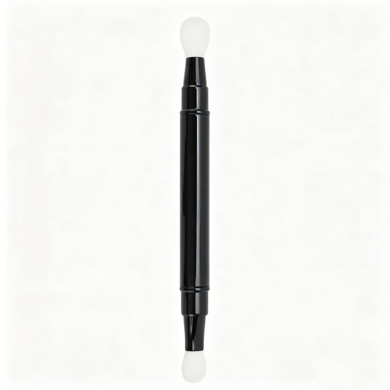 CLEAN WORLD Portable Telescopic Double Head Makeup Brush, Multi-Function Eyeshadow Concealer Blending Brush for Daily & On-the-Go Touch-Up