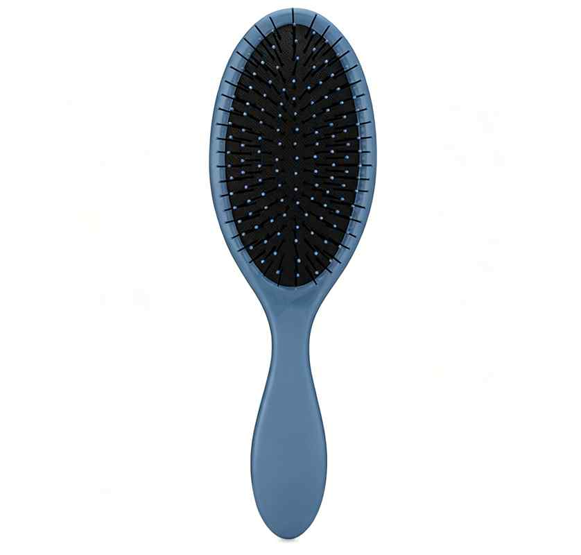 CLEAN WORLD Ergonomic Detangler Hair Brush with Soft Flexible Bristles | Effortless Detangling for Curly, Straight, Thick & Fine Hair